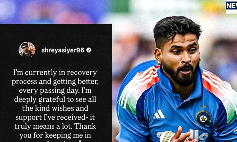 Shreyas Iyer: हॉस्पिटल से सामने आया श्रेयस अय्यर का पहला बयान, खुद बताया अब कैसी है हालत