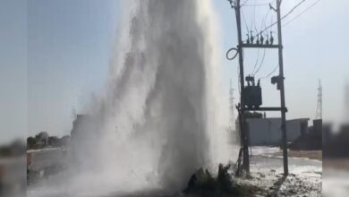 अजमेर में NH48 पर हादसा, ट्रेलर ने पाइपलाइन को मारा टक्कर, जलभराव का बना खतरा – News18 हिंदी