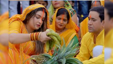 आम्रपाली दुबे और निरहुआ का नया छठ गीत, रिलीज होते ही छाया, दिखाई संतानहीन जोड़े की कहानी