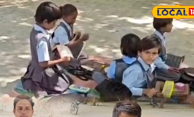 खुले में ठिठुरते हुए पढ़ाई करनी होगी? लूणी में टूटा शिक्षा का ढांचा