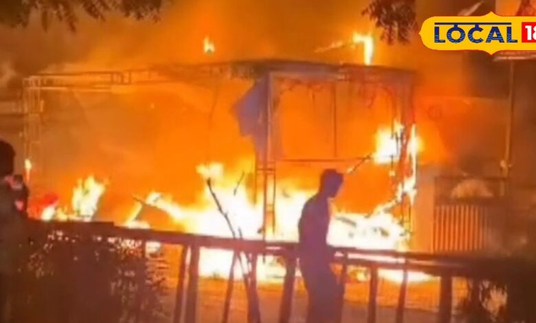 जोधपुर एयरपोर्ट मार्ग पर पटाखों की दुकान में भीषण आग, प्रशासन और फायर ब्रिगेड ने समय रहते काबू पाया