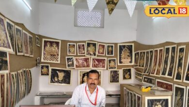 फसल की बची हुई धान का उपयोग कर बनाई रंग-बिरंगी कलाकृतियां, बीकानेर के ग्रामीण हाट में किया प्रदर्शित