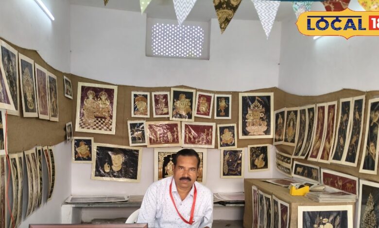 फसल की बची हुई धान का उपयोग कर बनाई रंग-बिरंगी कलाकृतियां, बीकानेर के ग्रामीण हाट में किया प्रदर्शित