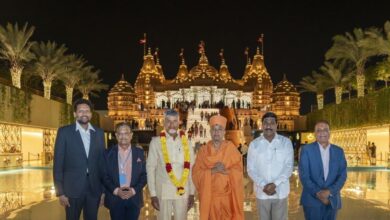 सीएम चंद्रबाबू नायडू अबू धाबी के बीएपीएस हिंदू मंदिर गए, इसे शांति का प्रतीक बताया