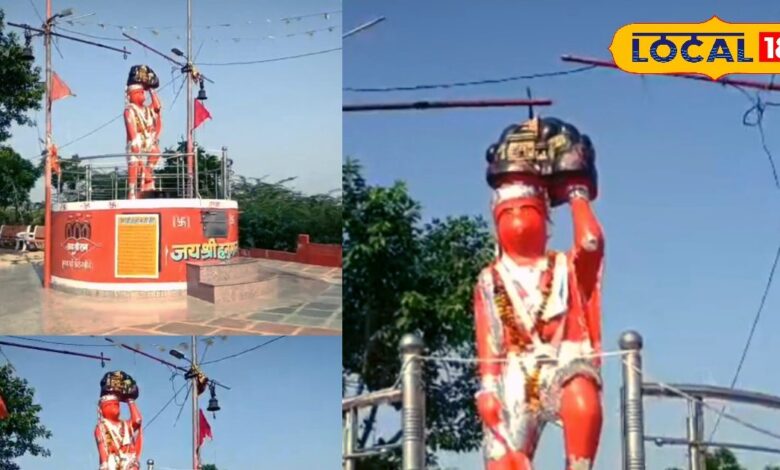 हनुमान जी की मूर्ति बना आस्था व पर्यटन केंद्र