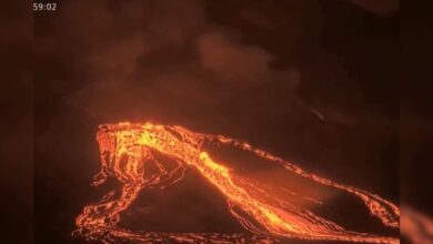 हवाई का किलाउआ ज्वालामुखी फिर फटा, 1300 फीट हवा में उछला लावा- Video