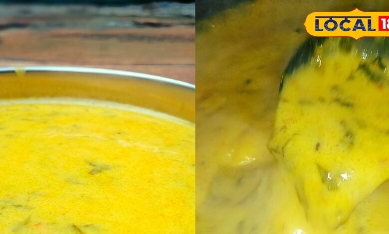 Bathua Kadhi | Winter Special Dish | Rajasthani Cuisine | Desi Traditional Food | Village Food Culture | Bathua Recipe | Winter Kadhi Taste