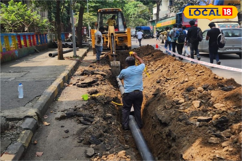 पाइप लाइन बिछाई पाइप लाइन बिछाई