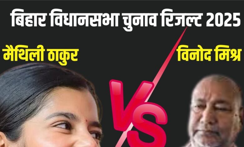 Alinagar Chunav Result 2025 LIVE | स्टार सिंगर मैथिली ठाकुर आगे