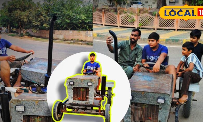 Bharatpur Mini Tractor Innovation | Mini Tractor Innovation | Bharatpur Inventor Lucky | Jugaad Engineering India | Scrap Vehicle Creation