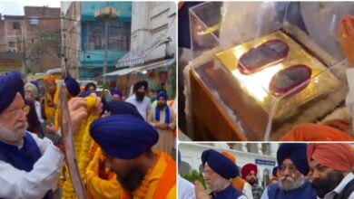 Guru Gobind Singh Ji Sacred Shoes: गुरु गोबिंद सिंह जी के पवित्र जूते 300 साल बाद पटना साहिब लौटे, हरदीप पुरी ने सिख संगत को सौंपी धरोहर