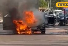 Jodhpur Car Fire | Bhagat Ki Kothi Fire | Moving Car Caught Fire | Jodhpur Breaking News