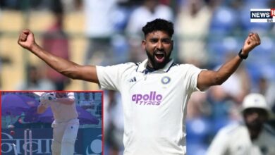 Mohammed Siraj breaks wicket in two pieces: मोहम्मद सिराज ने विकेट को दो टुकड़ों में बांटा