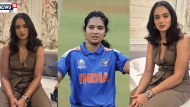 Pratika Rawal Photos Social Media: स्लीवलेस ड्रेस, डीपनेक डिजाइन... ये कोई मॉडल नहीं, भारतीय महिला क्रिकेटर प्रतिका रावल हैं