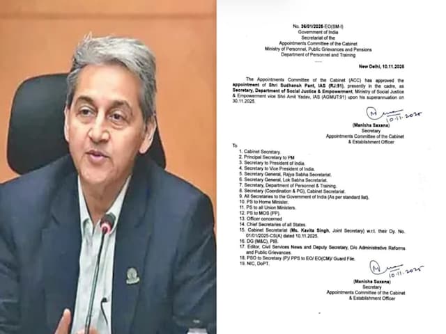IAS सुधांश पंत जाएंगे दिल्ली, राजस्थान में नए मुख्य सचिव की होगी तलाश शुरू