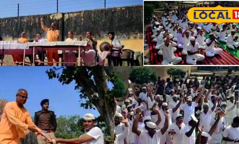 Sewar Central Jail | Gita Distribution in Jail | Hare Rama Hare Krishna Bhajan | Bharatpur Jail Spiritual Program