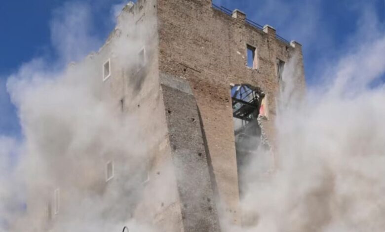 Torre dei Conti| historical importance Torre dei Conti| rome 800 year old tower| colosseum gladiator fight| Italy rome world haritage buildings