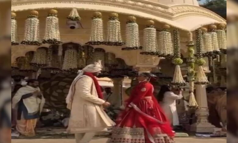 उदयपुर में रॉयल शादी का जलवा! दूल्हा-दुल्हन की वरमाला रस्म ने जीता सबका दिल