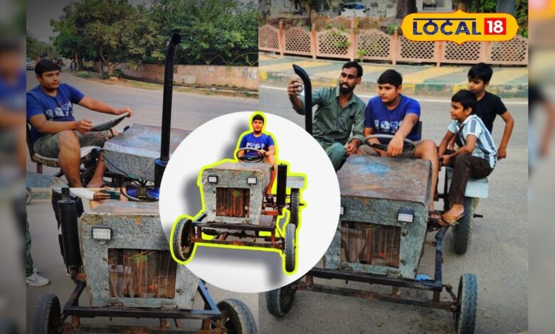 छोटे हाथों का बड़ा कमाल, भरतपुर के लकी ने कबाड़ से बनाया हाई-स्पीड मिनी ट्रैक्टर