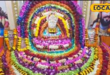 जोधपुर के खाटू श्याम मंदिर में धूमधाम से मना बाबा श्याम का जन्मोत्सव...विदेशी फूलों से सजा दरबार