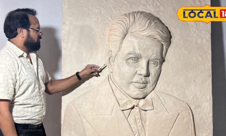 धर्मेंद्र 3D Statue Tribute | Jaipur Artist Pankaj Bhargav Relief Artwork