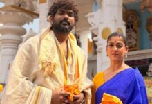 नयनतारा ने पति संग की मंदिर में पूजा, मांगा LIK की सक्सेस का आशीर्वाद, नीली साड़ी में खूबसूरत दिखीं एक्ट्रेस