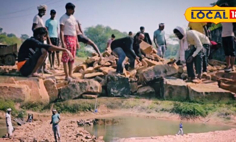 सरकार से उम्मीद टूटी, ग्रामीणों ने खुद भद्रावती नदी पर 150 फीट लंबी पुलिया बनाई, श्रमदान से लिखा बदलाव का इतिहास