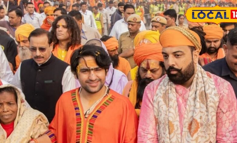 मेवाड़ का परचम लहराया! लक्ष्यराज सिंह के स्वागत से गूंजी पदयात्रा, सनातन संस्कृति और एकता का संदेश हुआ और भी बुलंद