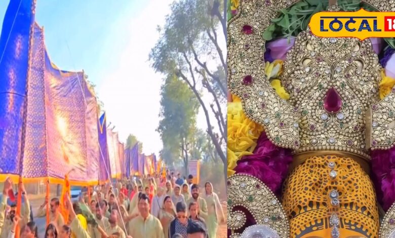 Khatu Shyam Ji | KhatuShyam Ji Nishan | 301 feet long nishan | biggest nishan Khatu | Khatu Shyam devotees | Nishan Yatra Khatu