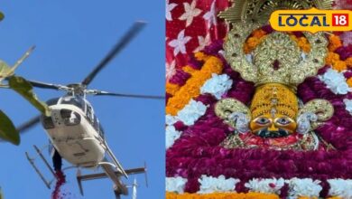 खाटूश्याम धाम में हेलीकॉप्टर से पुष्पवर्षा, जय श्री श्याम से गूंज उठा मंदिर परिसर, देखें नजारा