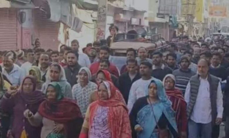 राजगढ़ अलवर न्यूज़: केंद्रीय विद्यालय विरोध और बाजार बंद