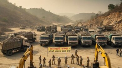 अरावली अवैध खनन पर कार्रवाई जयपुर