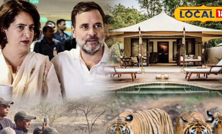Rahul Gandhi Ranthambore | Priyanka Gandhi Ranthambore visit | Ranthambore Tiger Reserve New Year | Gandhi family New Year celebration | luxury hotel Ranthambore
