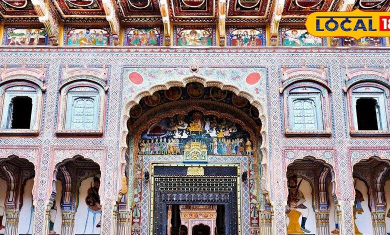 Podar Haveli | Podar Haveli history | 1902 heritage haveli | Shekhawati havelis | train painting haveli | Mumbai artists Rajasthan