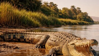 21 Feet Long Crocodile Found In Nile River, Largest Ever Recorded | डायनासोर के जमाने का 'दानव' अभी भी जिंदा है! अफ्रीका की नील नदी में मिला 21 फीट लंबा मगरमच्छ | वैज्ञानिकों के उड़े होश, क्या यह दुनिया का सबसे बड़ा मगरमच्छ है?