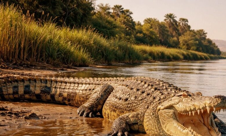 21 Feet Long Crocodile Found In Nile River, Largest Ever Recorded | डायनासोर के जमाने का 'दानव' अभी भी जिंदा है! अफ्रीका की नील नदी में मिला 21 फीट लंबा मगरमच्छ | वैज्ञानिकों के उड़े होश, क्या यह दुनिया का सबसे बड़ा मगरमच्छ है?