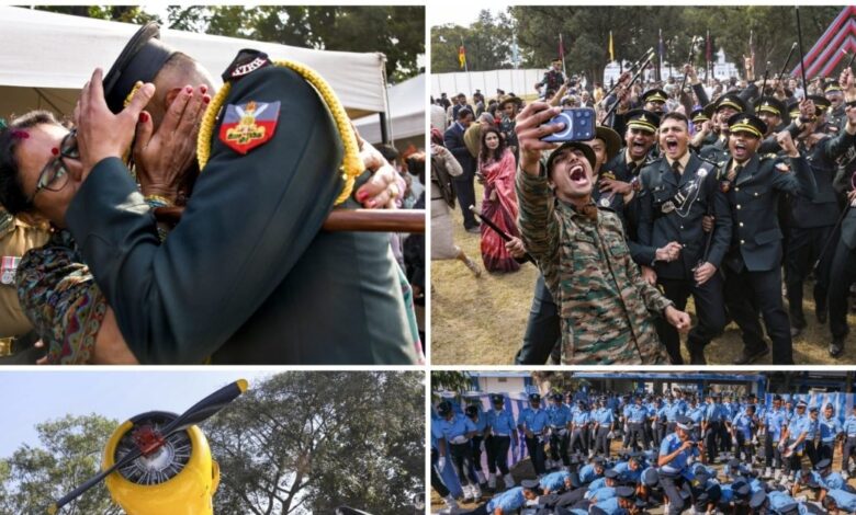 Passing Out Parade Photos- हेलीकॉप्टरों ने बरसाए फूल, माता-पिता की आंखें नम! भारतीय सेना और IAF को मिली नई लीडरशिप, PHOTOS