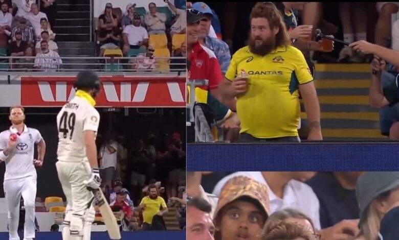 Steve Smith distracted by fan drinking beer: एशेज सीरीज में पिंक बॉल टेस्ट के दूसरे दिन स्टीव स्मिथ का एक फैन ने ध्यान भंग कर दिया