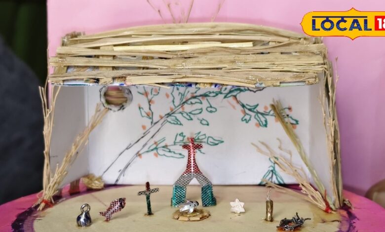 Udaipur Christmas news | Prof Dr Iqbal Sakka | silver micro art | 3 mm silver artwork | Christmas special Udaipur | miniature silver art