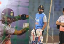 Virat Kohli Rohit Sharma Gautam Gambhir Net Practice: नेट्स में लंबे-लंबे छक्के उड़ा रहे थे विराट कोहली, दूर से खड़े टुकुर-टुकुर देखते रहे गौतम गंभीर