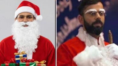 rohit-virat santa claus for fans रोहित-विराट कोहली बने सेंटा क्लॉज, फैंस के लिए झोली में लेकर आए ढेर सारे गिफ्ट!
