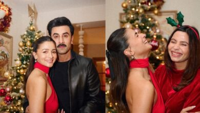 ऑल ब्लैक लुक में रणबीर कपूर, तो रेड आउटफिट में दिखीं आलिया भट्ट, राहा ने नाना-नानी के घर मनाया क्रिसमस 2025