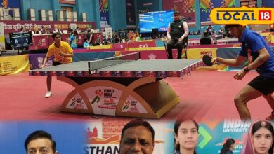 खेलो इंडिया यूनिवर्सिटी गेम्स, जोधपुर में टेबल टेनिस प्रतियोगिता का आगाज, ब्ल्यू सिटी थीम में सजा चैनपुरा इंडोर स्टेडियम