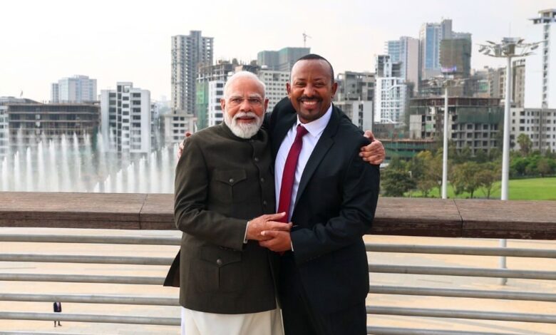 प्रधानमंत्री मोदी को इथियोपिया में निशान ग्रेट ऑनर सम्मान मिला
