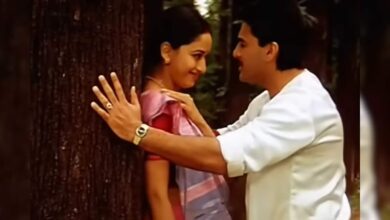 माथे पर बिंदी, गले में हार, माधुरी दीक्षित ने साइकिल पर 'विलेन' संग किया रोमांस, अमर हो गया उदित नारायण का गीत