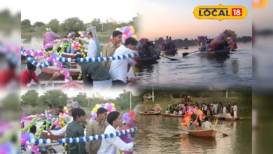 लग्जरी कार छोड़ देसी अंदाज़, नाव बनी सवारी, पानी के रास्ते दूल्हे की अनोखी एंट्री, वीडियो वायरल – News18 हिंदी