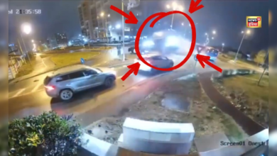 हवा में उड़ी और दो कारों के ऊपर से निकल गई, देखिए भयानक दुर्घटना का डरावना वीडियो – News18 हिंदी