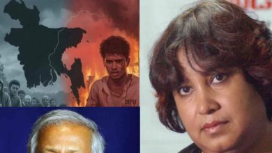 हादी के जनाजे पर मातम, दीपू की जलती चिता पर मौन; तसलीमा ने उड़ाई यूनुस के इंसाफ की धज्जियां