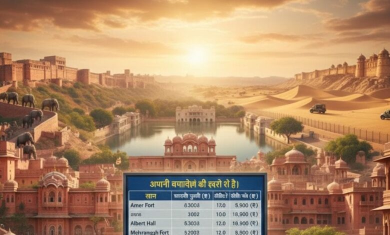 राजस्थान में पर्यटक स्थलों की फीस बढ़ी
