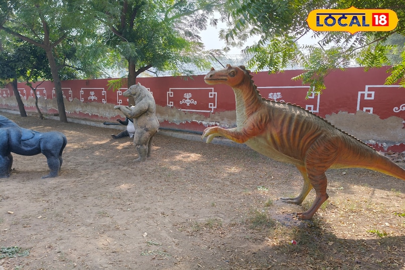 कृत्रिम चिड़ियाघर में डायनासोर, मोर, बंदर, गैंडा, गाय, भैंस सहित कई जानवरों की खूबसूरत और जीवंत मूर्तियां बनाई गई हैं. कृत्रिम चिड़ियाघर में डायनासोर, मोर, बंदर, गैंडा, गाय, भैंस सहित कई जानवरों की खूबसूरत और जीवंत मूर्तियां बनाई गई हैं.